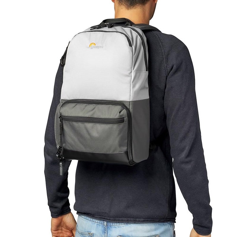 Lowepro LP37236-PWW Truckee BP 200 LX Outdoor Camera Backpack, Fits 13 inch Tablet,for Compact DSLR/Mirrorless, for Sony, Canon, Nikon, 1-2 Lenses, Gimbal, Video Drone, DJI, Osmo, Mavic, Light Grey - Image 5